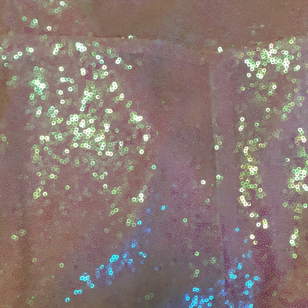 ✨LAST CHANCE✨ 💕 White and Pink Sequin Romper 💕 - Picture 3 of 5